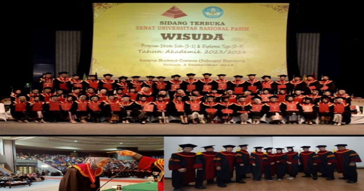 Kemeriahan Wisuda UNAS PASIM Pasim di SABUGA ITB