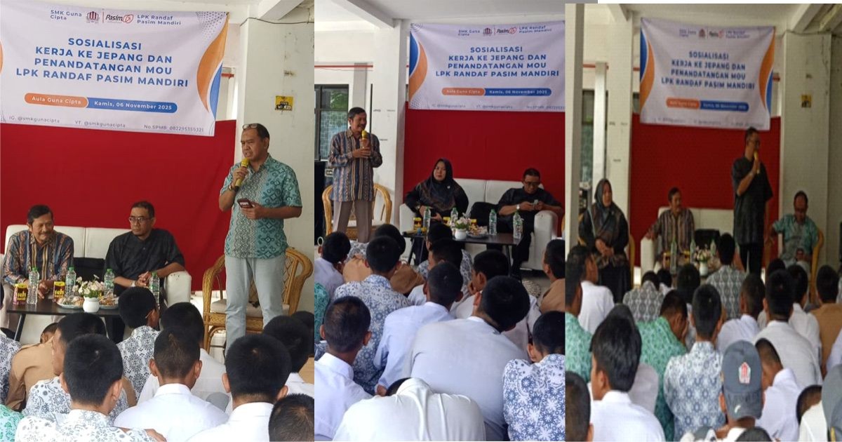 Kolaborasi Unas pasim & SMK Guna Cipta Siapkan Generasi Siap Global