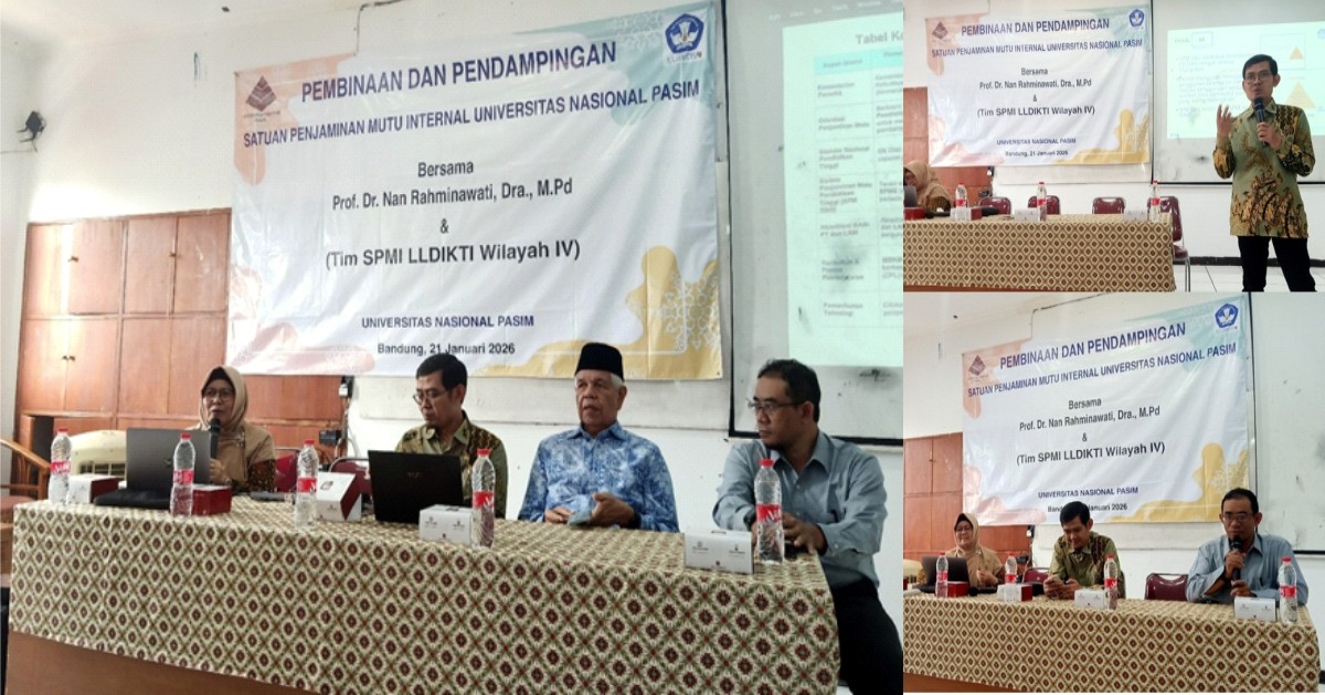 UNAS PASIM TINGKATKAN MUTU LEWAT PENDAMPINGAN SPMI